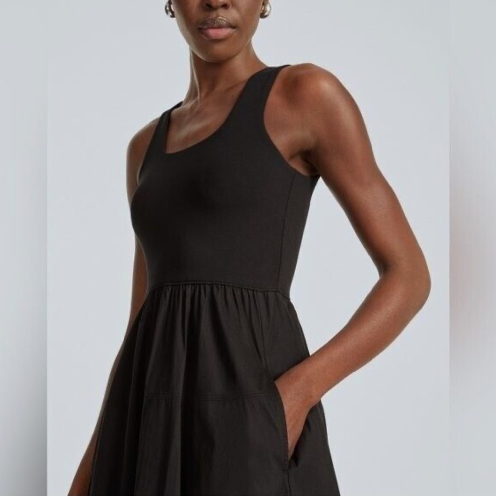 Everlane Black Midi Tank Dress - Picture 4 of 9